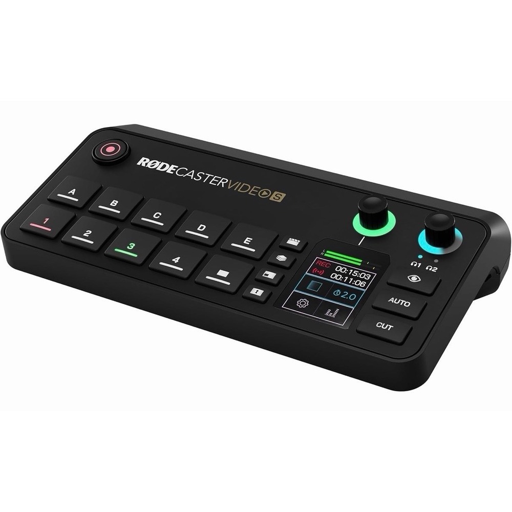 RODE RØDECASTER VIDEO SWITCHER AUDIO INTERFACE MULTI-CAMERA VIDEO INPUTS BLACK